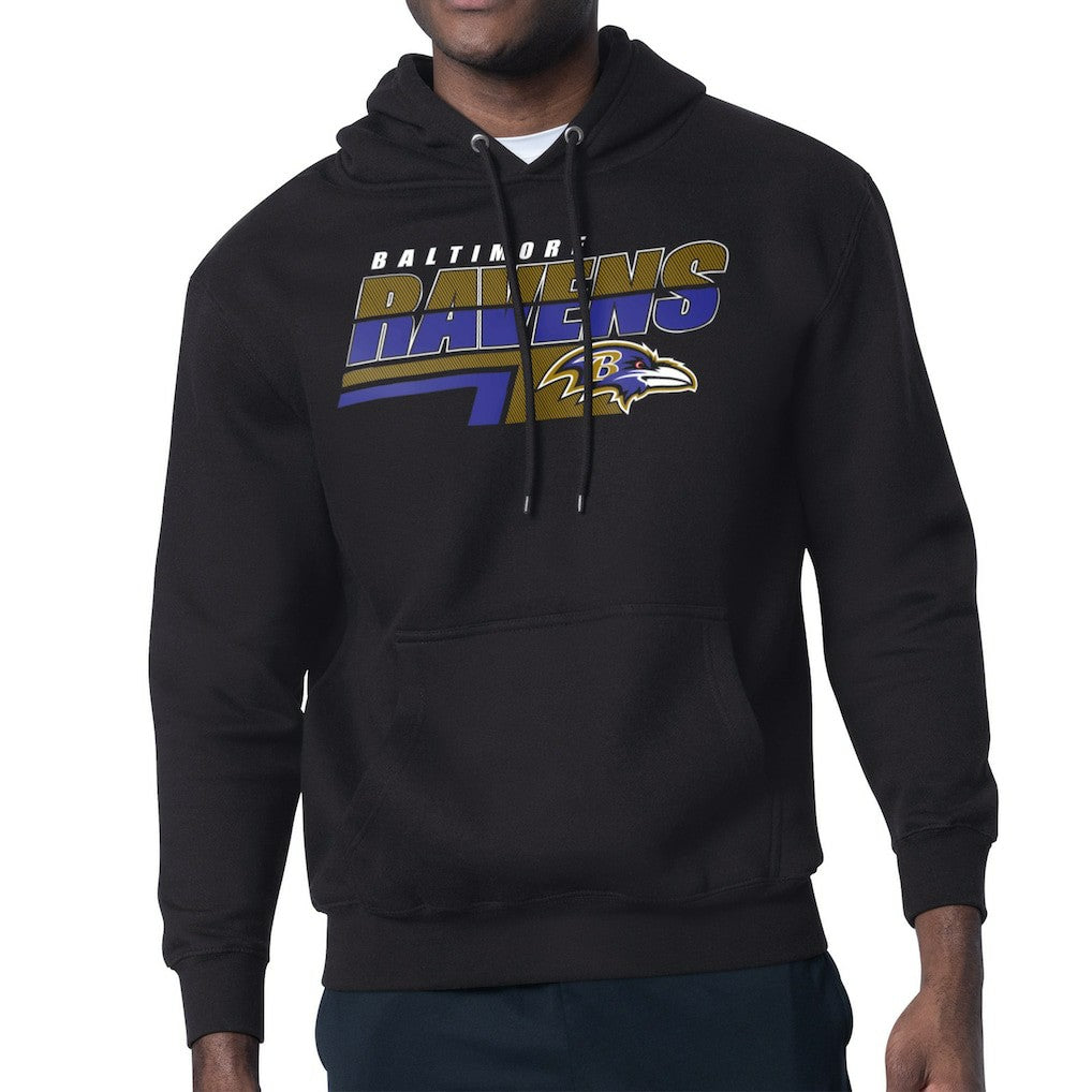 Starter Logo Push Graphic Hoodie - Baltimore Ravens Hoodies