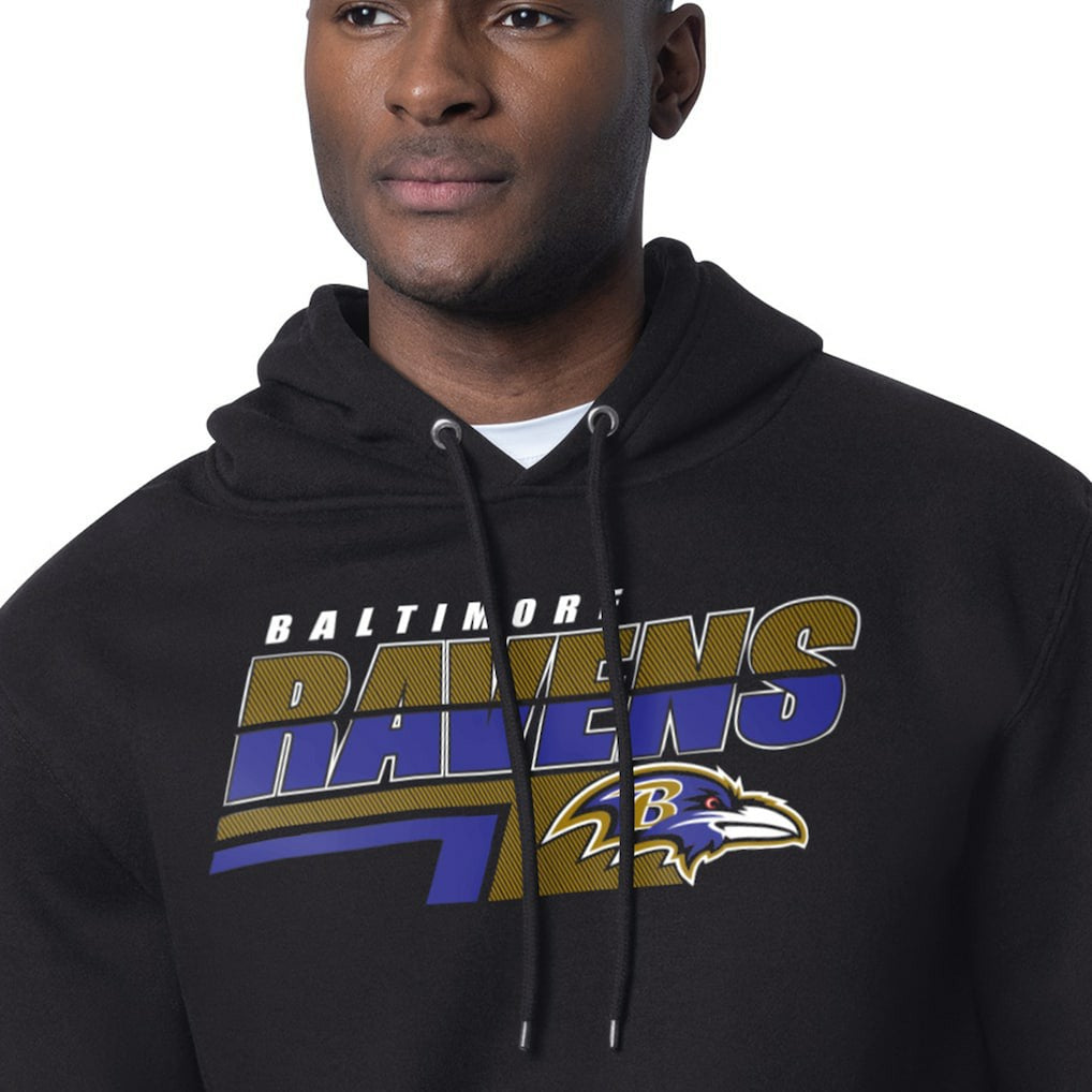 Starter Logo Push Graphic Hoodie - Baltimore Ravens Hoodies