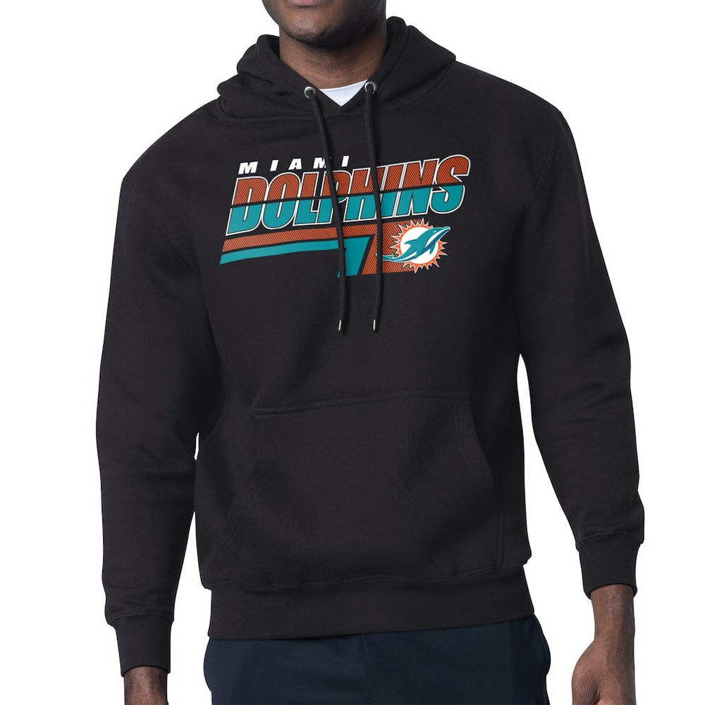 Starter Logo Push Graphic Hoodie - Miami Dolphins Hoodies