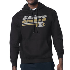 Starter Logo Push Graphic Hoodie - New Orleans Saints Hoodies