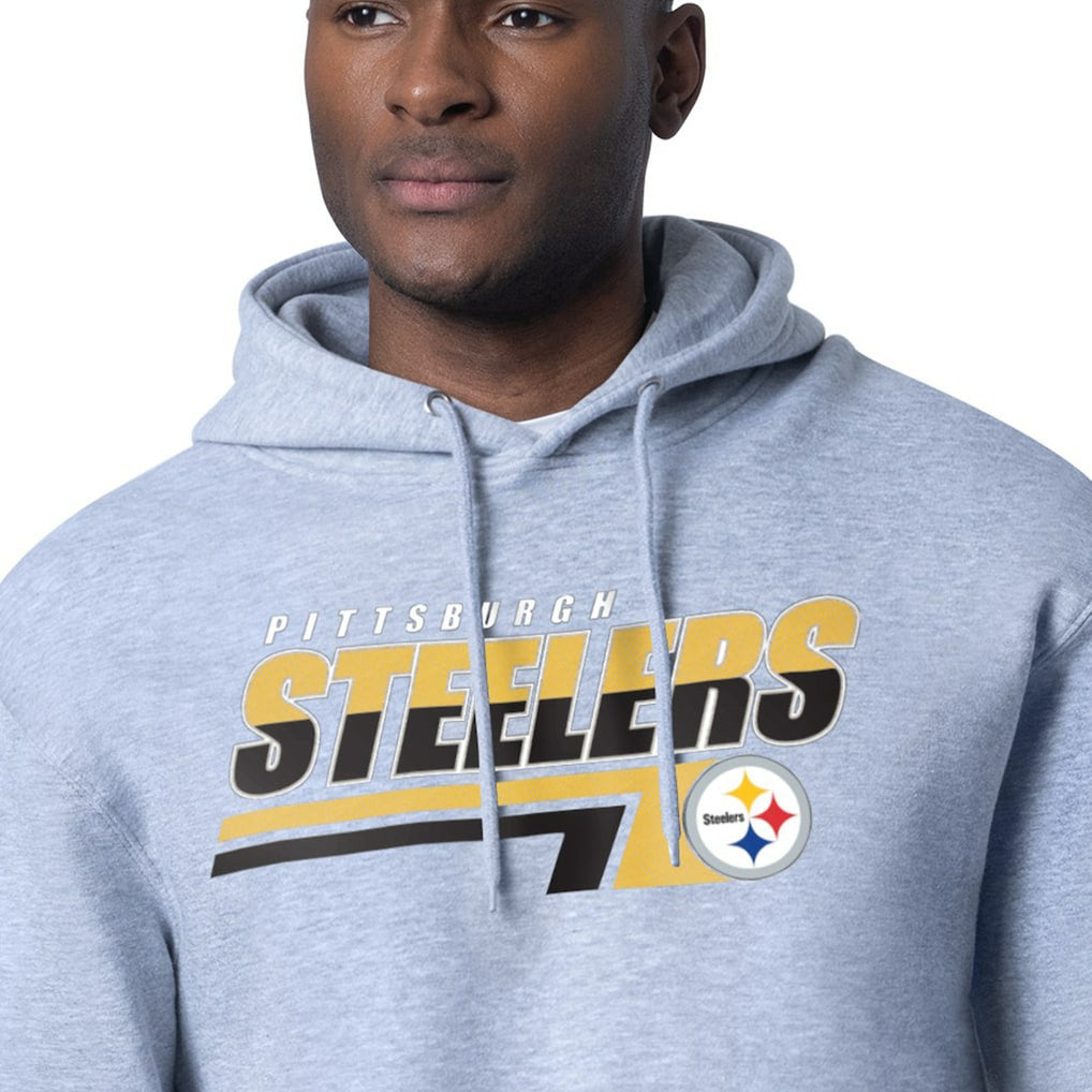 Starter Logo Push Graphic Hoodie - Pittsburgh Steelers Hoodies