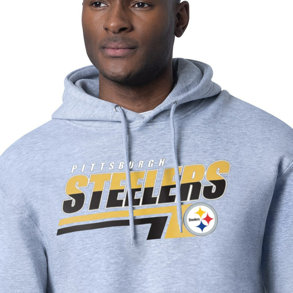 Starter Logo Push Graphic Hoodie - Pittsburgh Steelers Hoodies