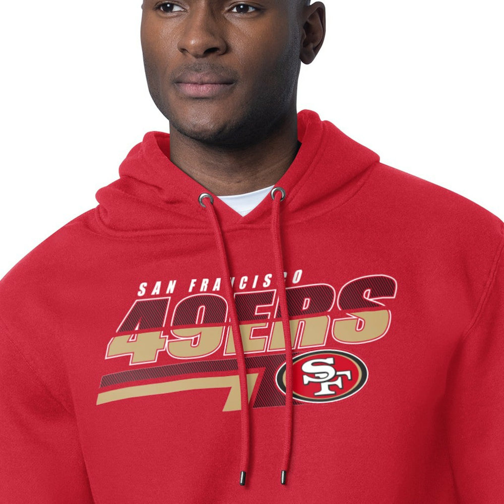 Starter Logo Push Graphic Hoodie - San Francisco 49ers Hoodies