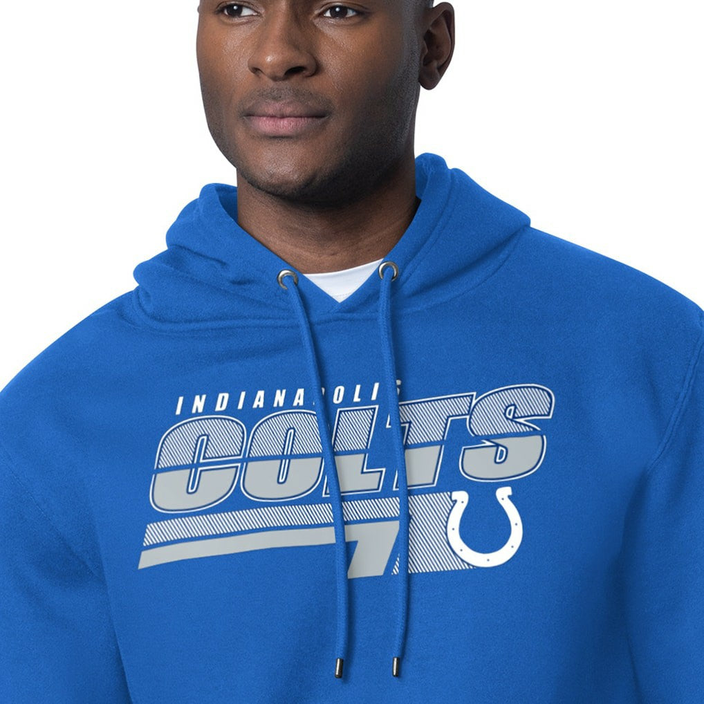 Starter Logo Push Graphic Hoodie - Indianapolis Colts Hoodies
