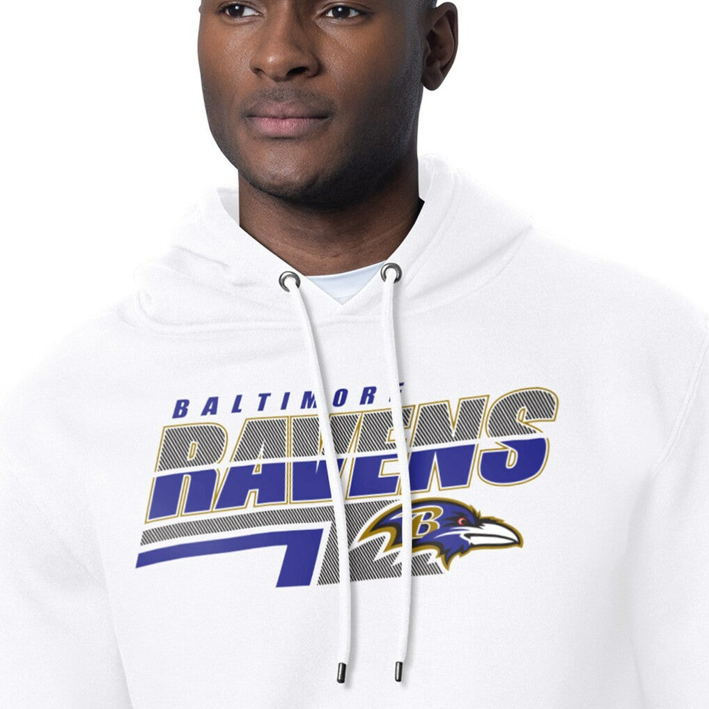 Starter Logo Push Graphic Hoodie - Baltimore Ravens Hoodies