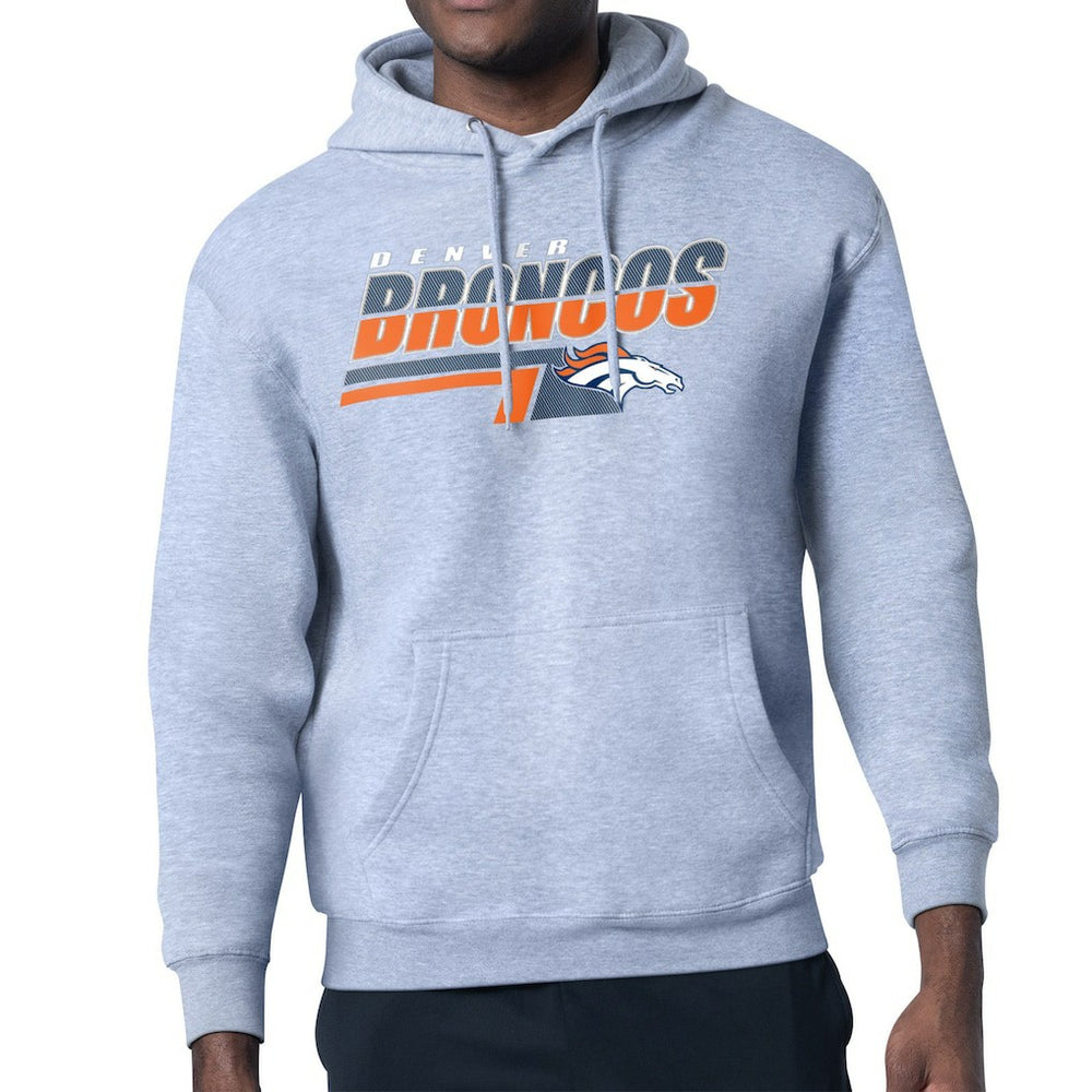Starter Logo Push Graphic Hoodie - Denver Broncos Hoodies