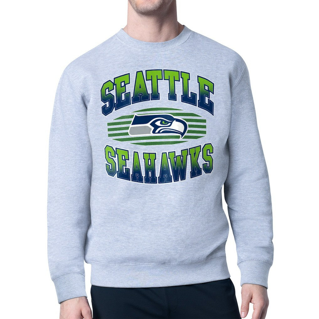 Starter Team Grit Graphic Fleece Pullover Sweatshirt - Seattle Seahawks Pullover