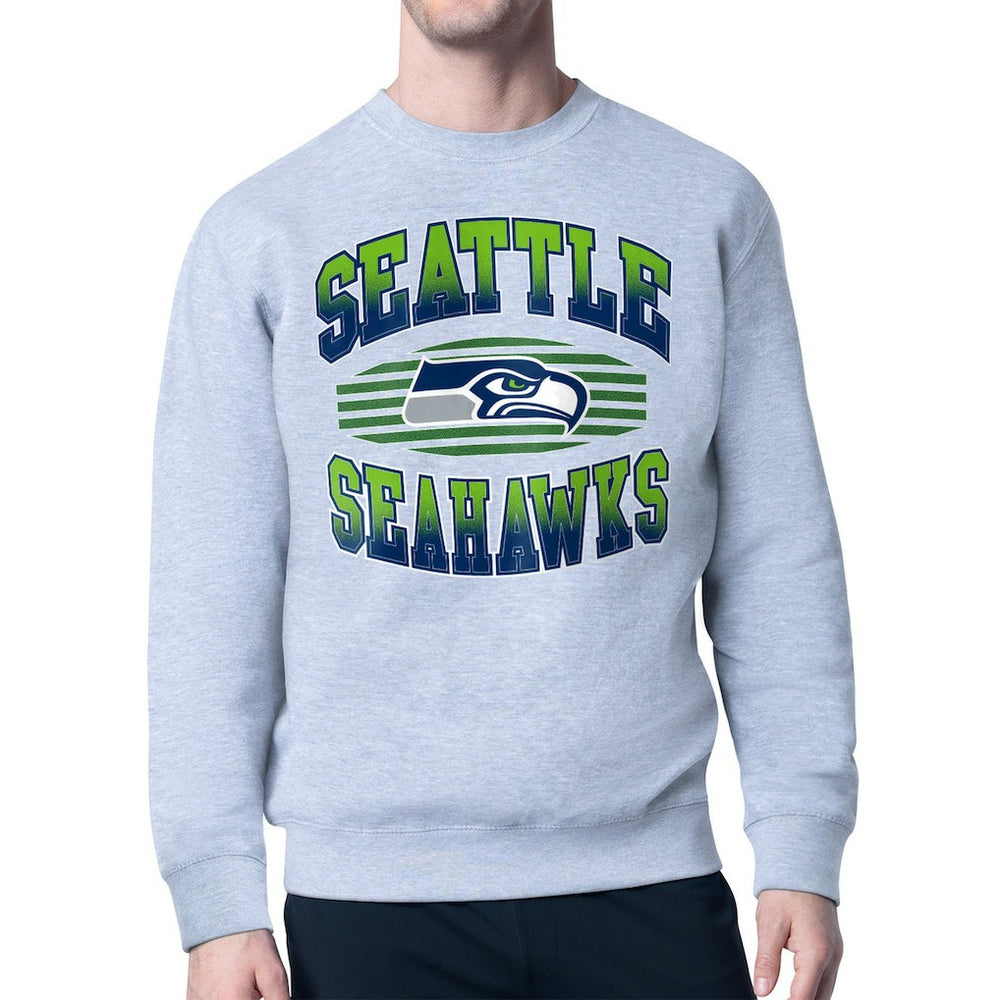 Starter Team Grit Graphic Fleece Pullover Sweatshirt - Seattle Seahawks Pullover
