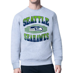 Starter Team Grit Graphic Fleece Pullover Sweatshirt - Seattle Seahawks Pullover