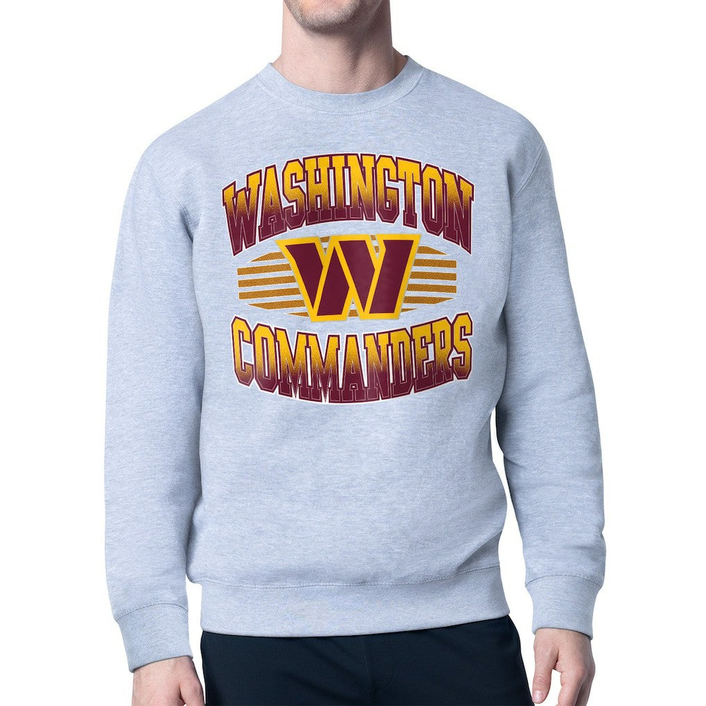 Starter Team Grit Graphic Fleece Pullover Sweatshirt - Washington Commanders Pullover