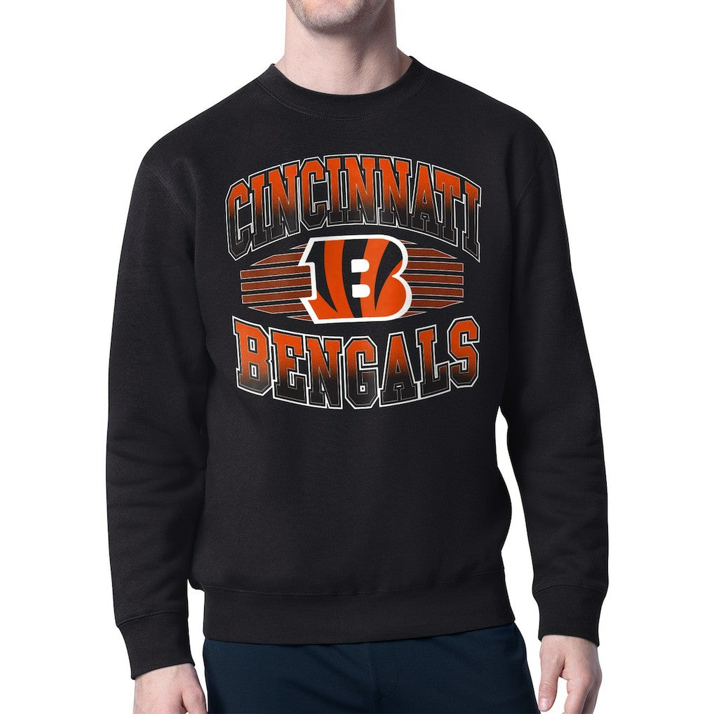 Starter Team Grit Graphic Fleece Pullover Sweatshirt - Cincinnati Bengals Pullover