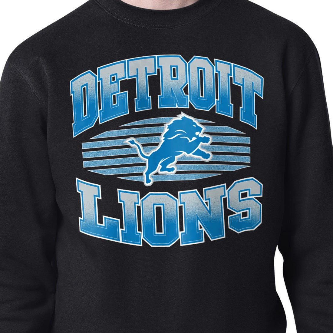 Starter Team Grit Graphic Fleece Pullover Sweatshirt - Detroit Lions Pullover