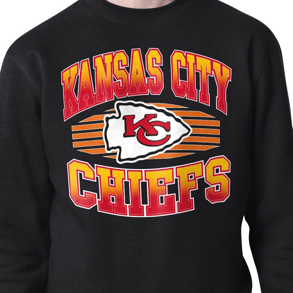 Starter Team Grit Graphic Fleece Pullover Sweatshirt - Kansas City Chiefs Pullover