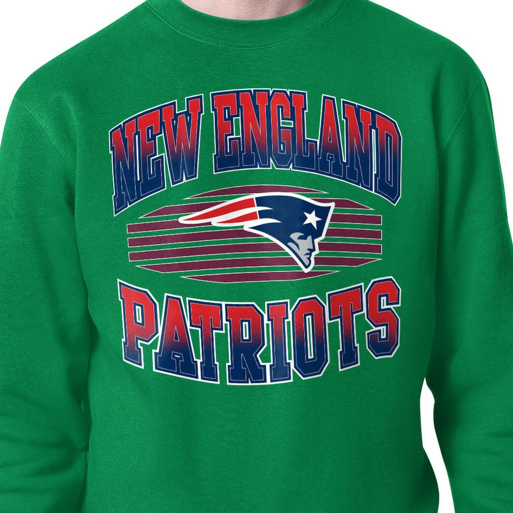 Starter Team Grit Graphic Fleece Pullover Sweatshirt - New England Patriots Pullover