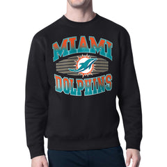 Starter Team Grit Graphic Fleece Pullover Sweatshirt - Miami Dolphins Pullover