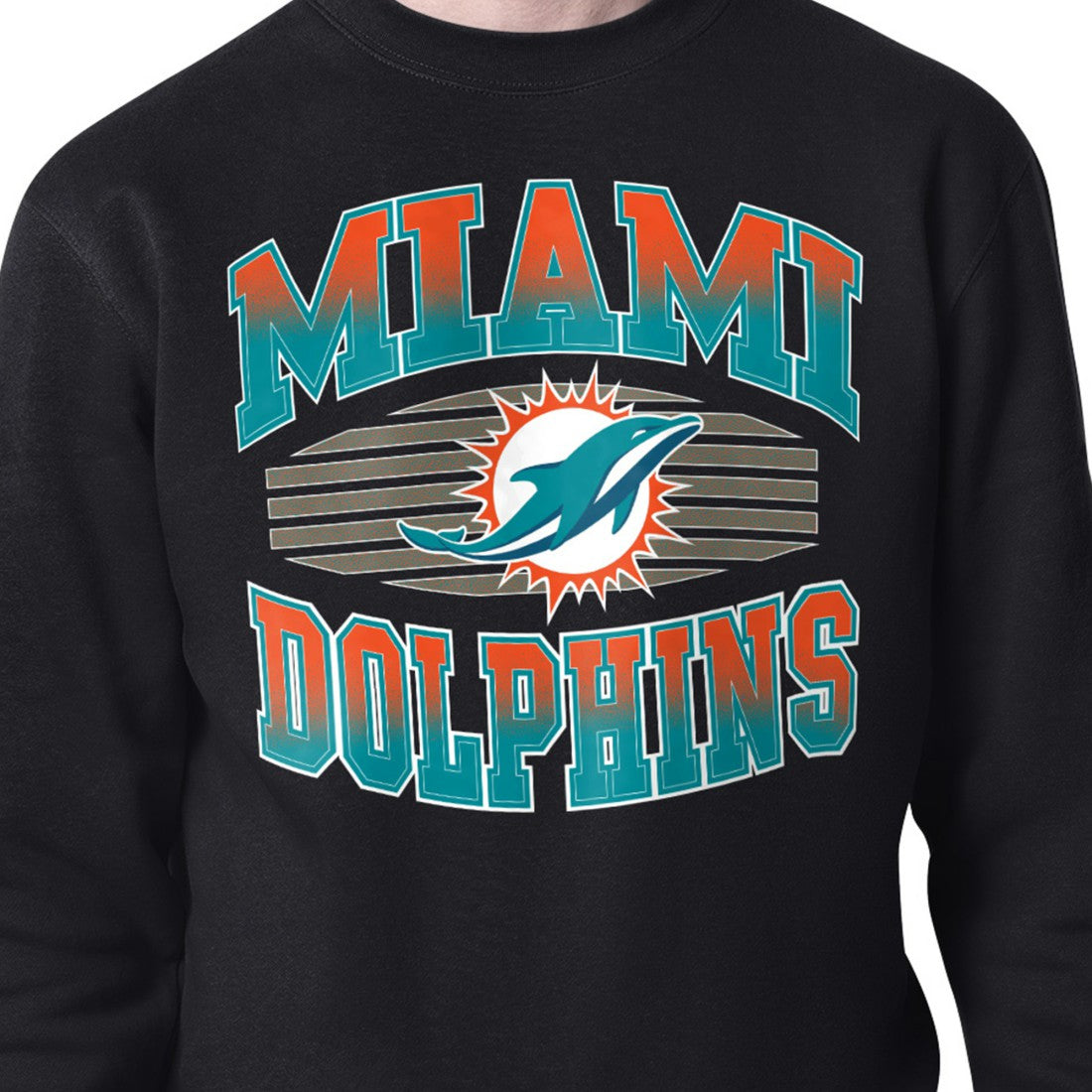 Starter Team Grit Graphic Fleece Pullover Sweatshirt - Miami Dolphins Pullover