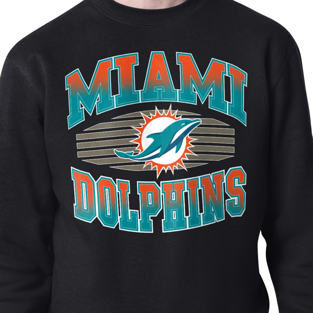 Starter Team Grit Graphic Fleece Pullover Sweatshirt - Miami Dolphins Pullover