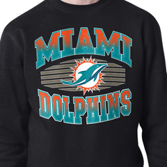 Starter Team Grit Graphic Fleece Pullover Sweatshirt - Miami Dolphins Pullover