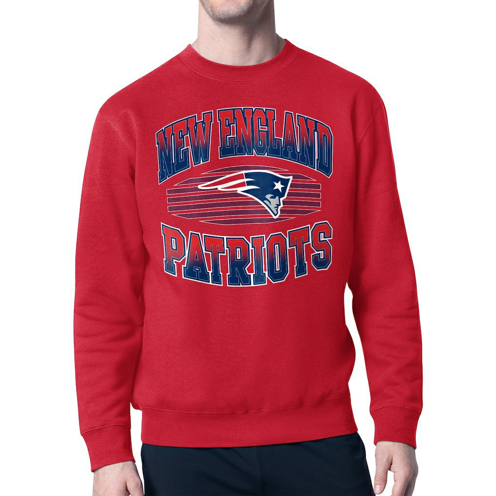 Starter Team Grit Graphic Fleece Pullover Sweatshirt - New England Patriots Pullover