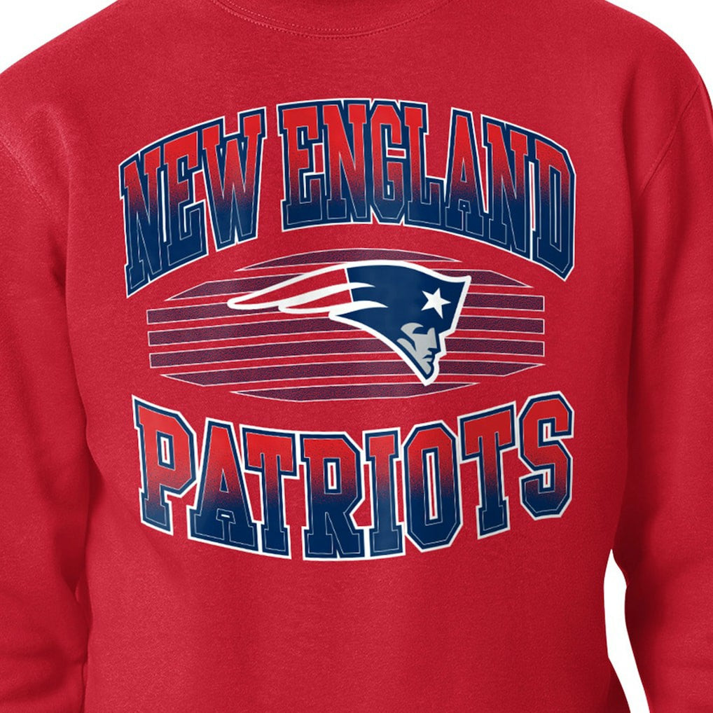 Starter Team Grit Graphic Fleece Pullover Sweatshirt - New England Patriots Pullover