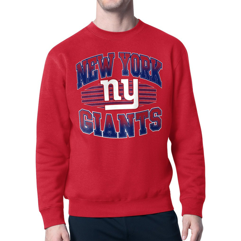 Starter Team Grit Graphic Fleece Pullover Sweatshirt - New York Giants Pullover