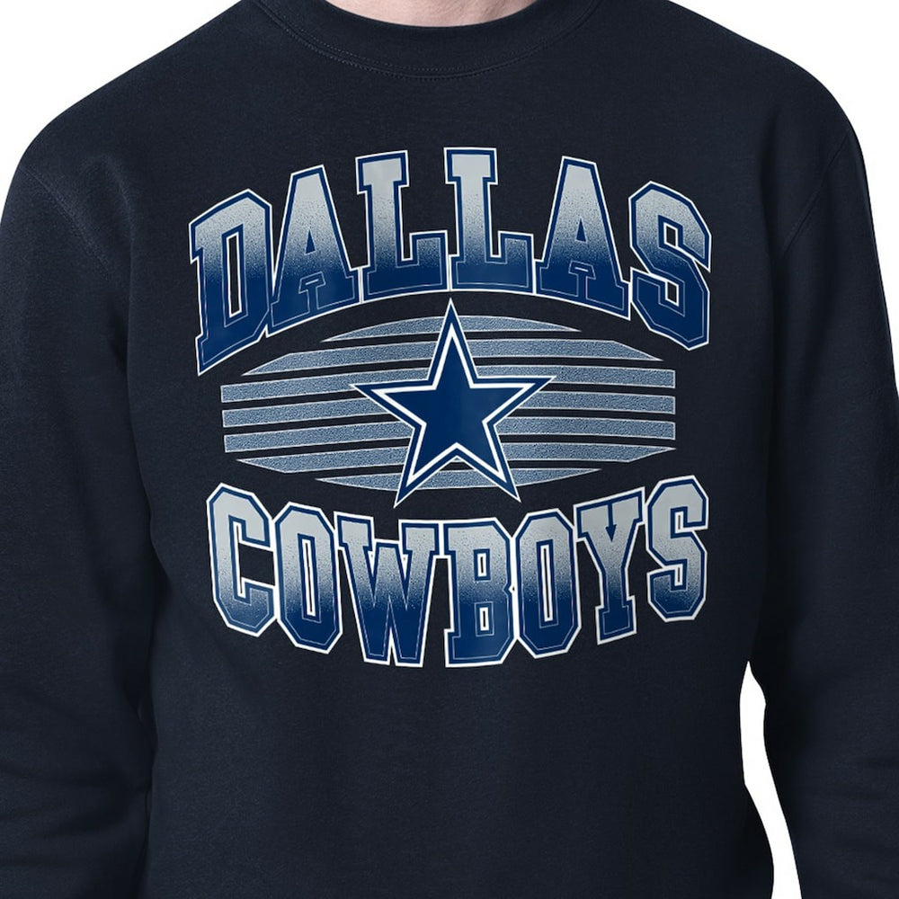 Starter Team Grit Graphic Fleece Pullover Sweatshirt - Dallas Cowboys Pullover
