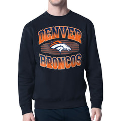 Starter Team Grit Graphic Fleece Pullover Sweatshirt - Denver Broncos Pullover