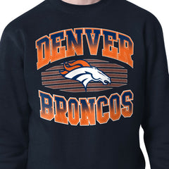 Starter Team Grit Graphic Fleece Pullover Sweatshirt - Denver Broncos Pullover