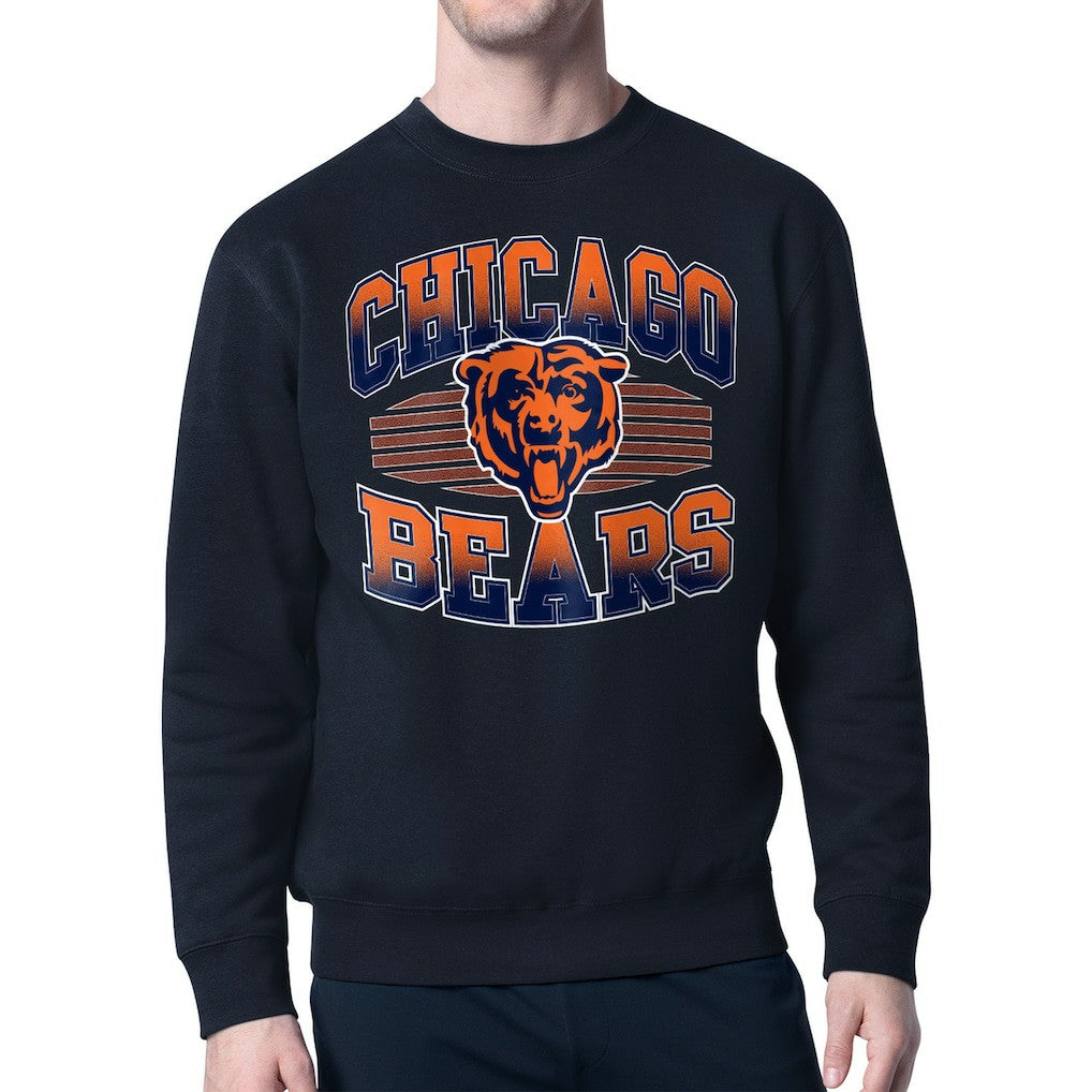 Starter Team Grit Graphic Fleece Pullover Sweatshirt - Chicago Bears Pullover