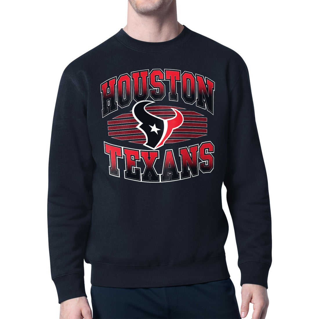 Starter Team Grit Graphic Fleece Pullover Sweatshirt - Houston Texans Pullover