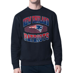 Starter Team Grit Graphic Fleece Pullover Sweatshirt - New England Patriots Pullover