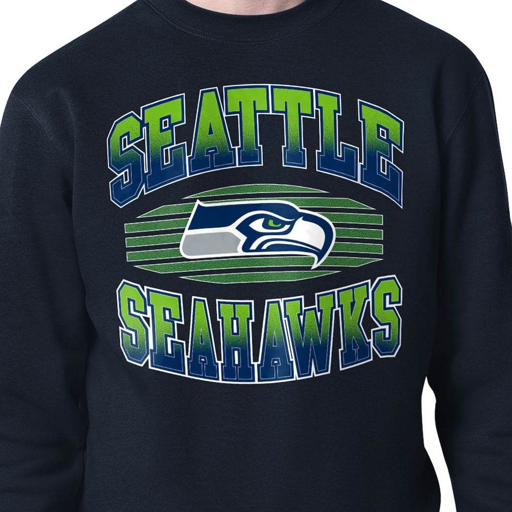 Starter Team Grit Graphic Fleece Pullover Sweatshirt - Seattle Seahawks Pullover