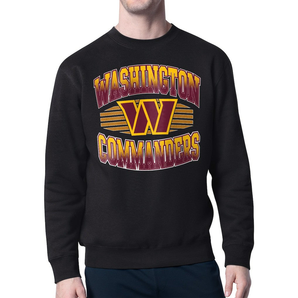 Starter Team Grit Graphic Fleece Pullover Sweatshirt - Washington Commanders Pullover