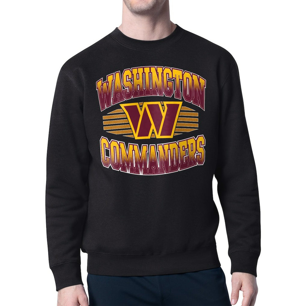 Starter Team Grit Graphic Fleece Pullover Sweatshirt - Washington Commanders Pullover