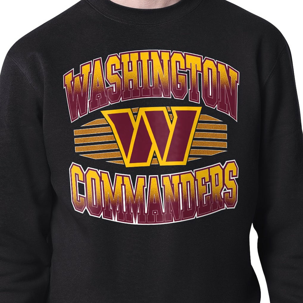 Starter Team Grit Graphic Fleece Pullover Sweatshirt - Washington Commanders Pullover