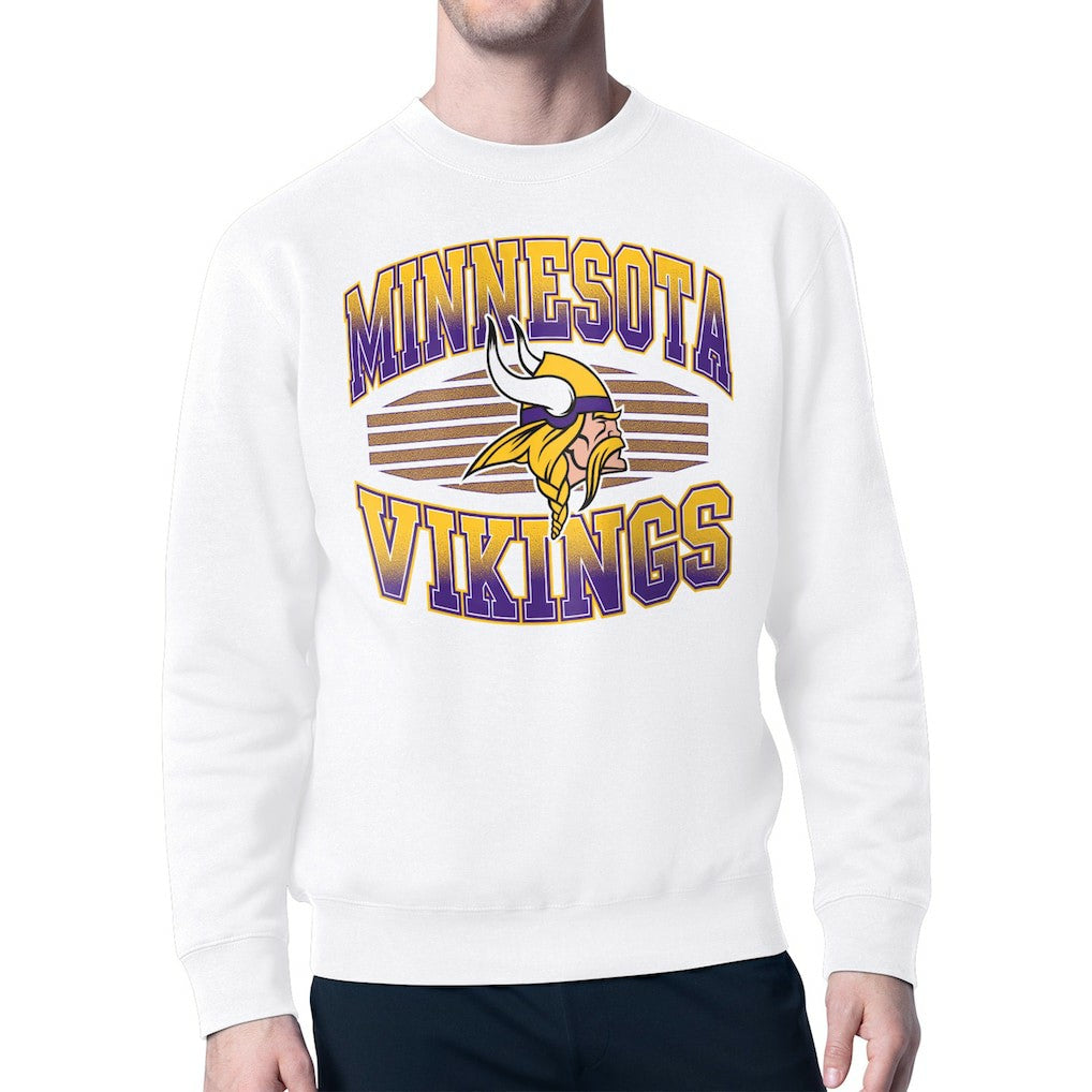 Starter Team Grit Graphic Fleece Pullover Sweatshirt - Minnesota Vikings Pullover