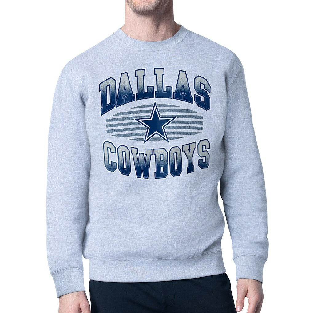 Starter Team Grit Graphic Fleece Pullover Sweatshirt - Dallas Cowboys Pullover