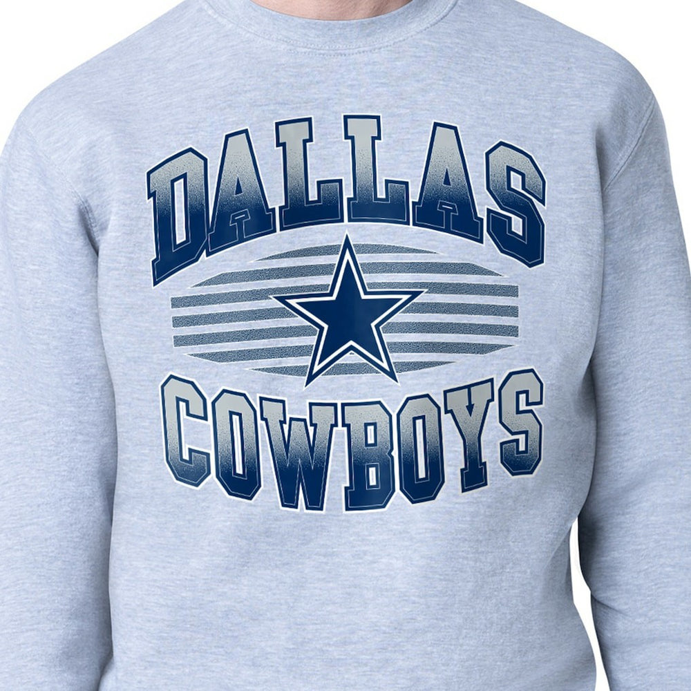 Starter Team Grit Graphic Fleece Pullover Sweatshirt - Dallas Cowboys Pullover