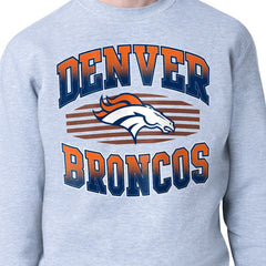 Starter Team Grit Graphic Fleece Pullover Sweatshirt - Denver Broncos Pullover