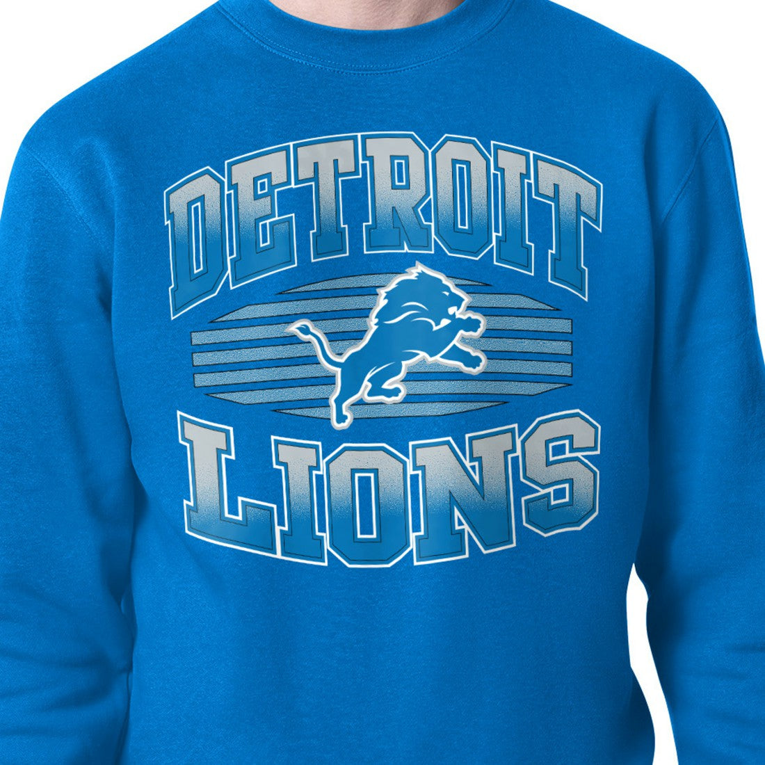 Starter Team Grit Graphic Fleece Pullover Sweatshirt - Detroit Lions Pullover