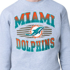 Starter Team Grit Graphic Fleece Pullover Sweatshirt - Miami Dolphins Pullover