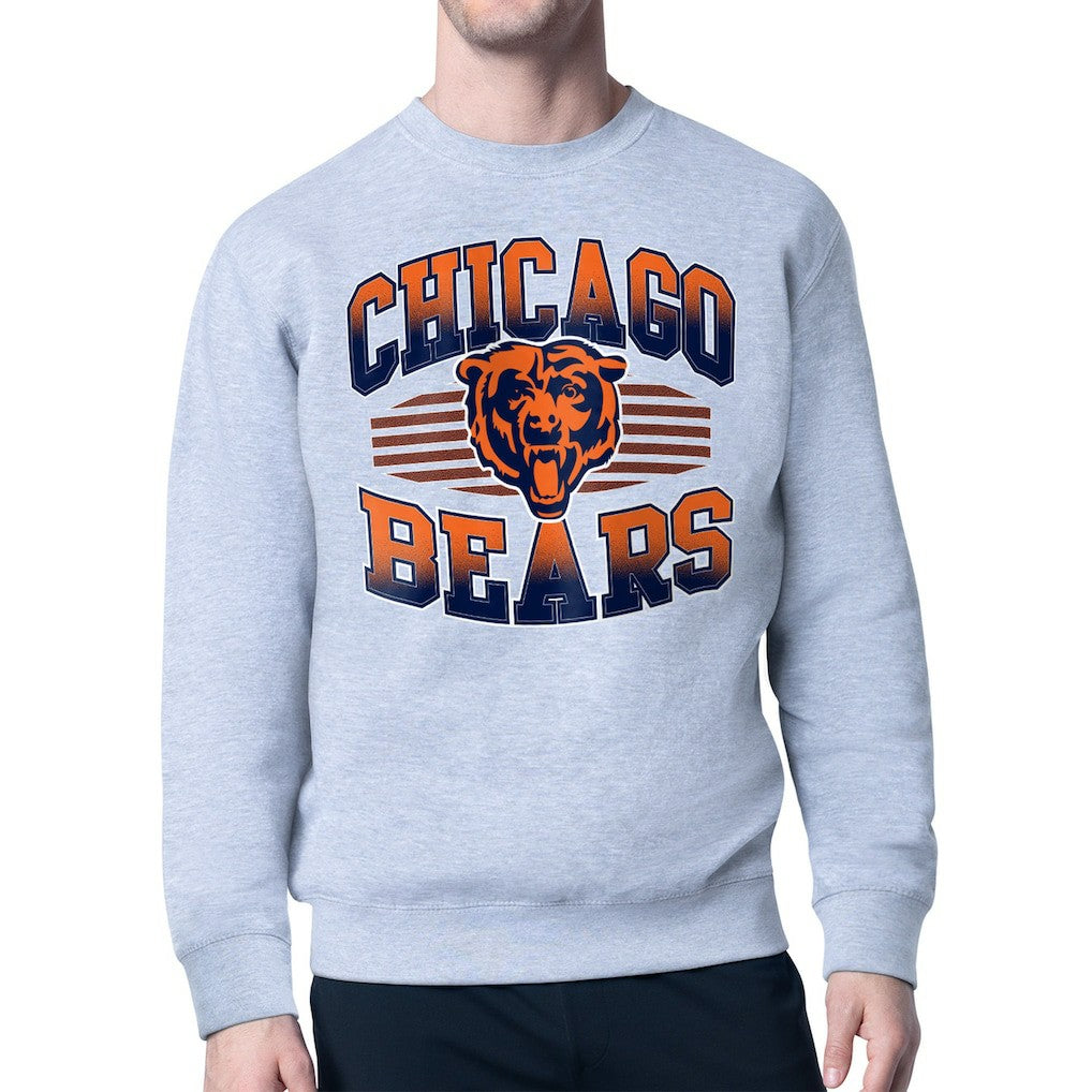 Starter Team Grit Graphic Fleece Pullover Sweatshirt - Chicago Bears Pullover