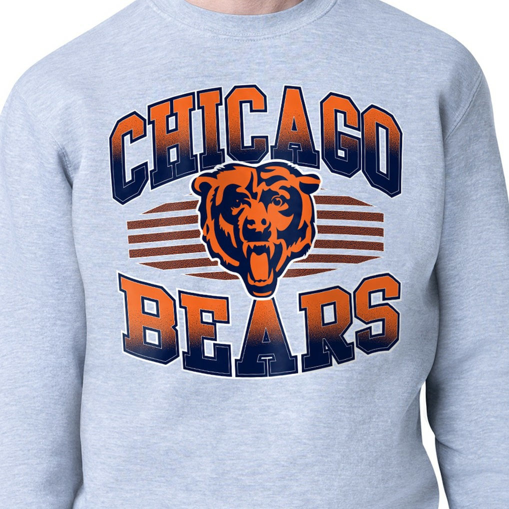 Starter Team Grit Graphic Fleece Pullover Sweatshirt - Chicago Bears Pullover