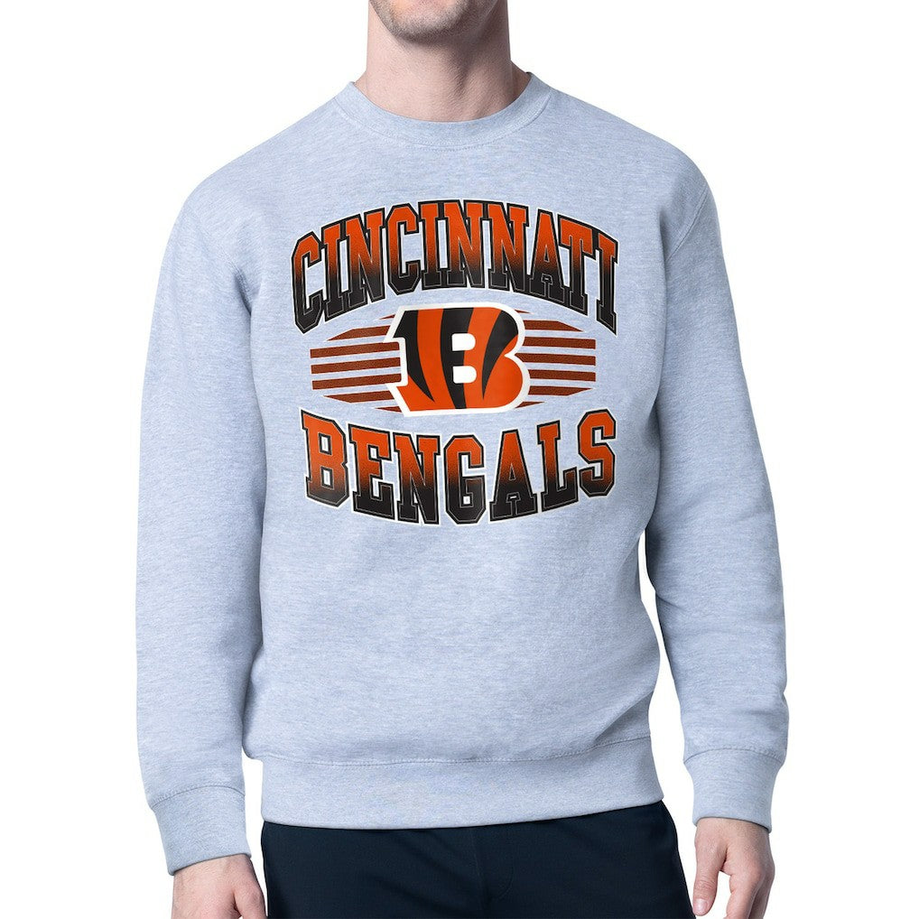 Starter Team Grit Graphic Fleece Pullover Sweatshirt - Cincinnati Bengals Pullover