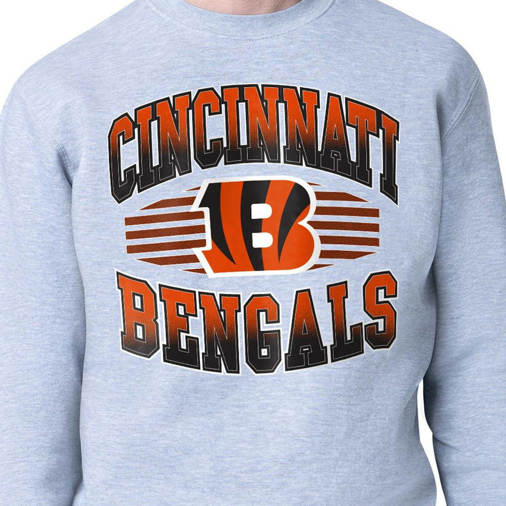 Starter Team Grit Graphic Fleece Pullover Sweatshirt - Cincinnati Bengals Pullover