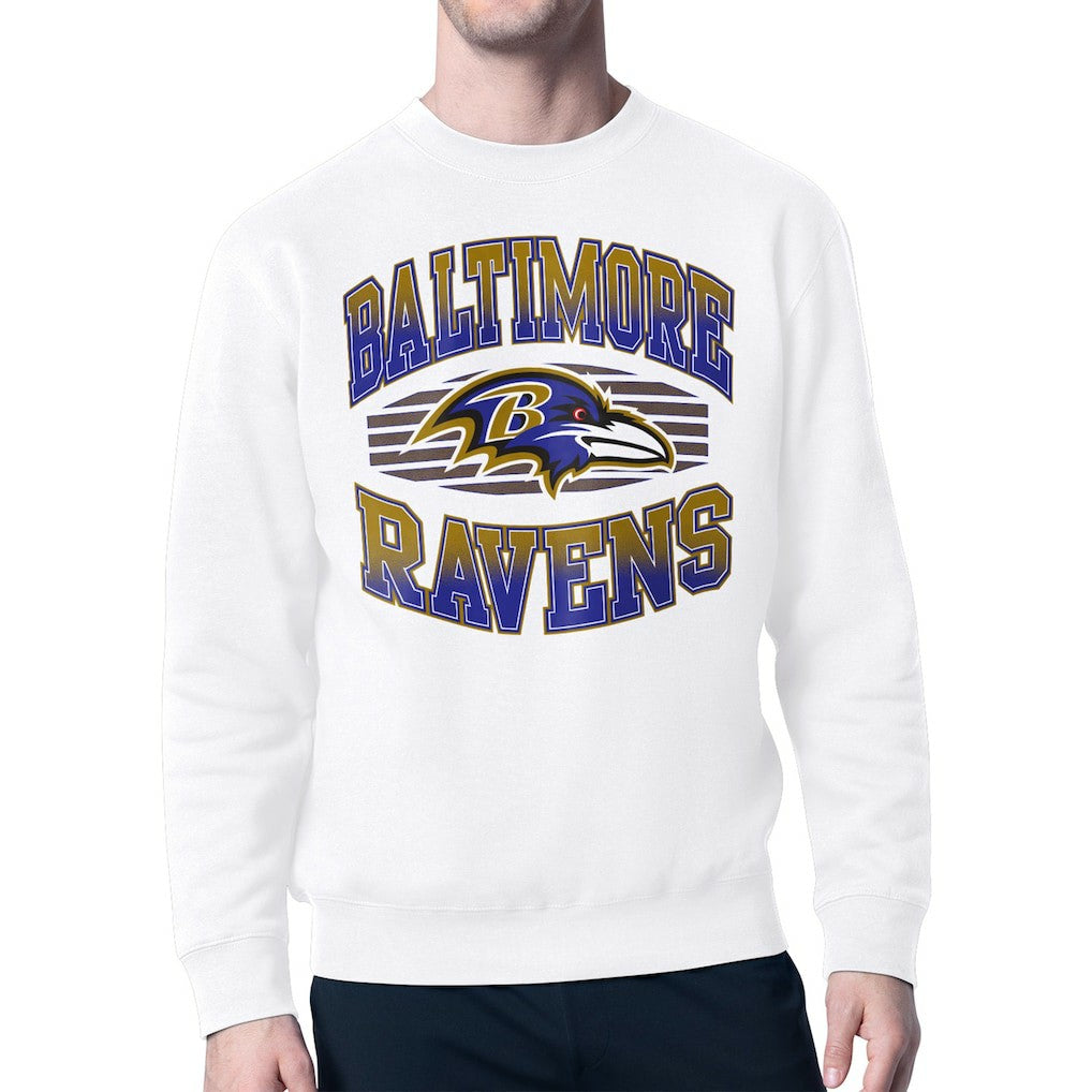 Starter Team Grit Graphic Fleece Pullover Sweatshirt - Baltimore Ravens Pullover