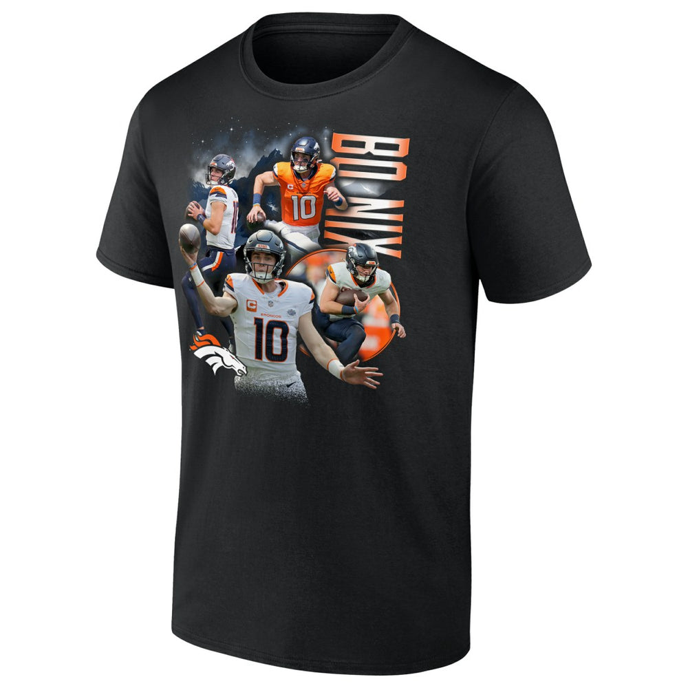 Bo Nix  Notorious Graphic T-Shirt - Denver Broncos T-shirts