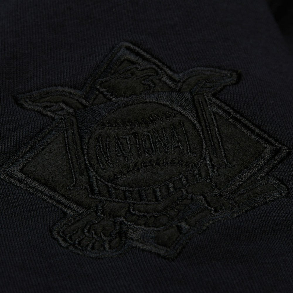 Black Los Angeles Dodgers Mitchell & Ness Phantom Fleece Crewneck Sweatshirt