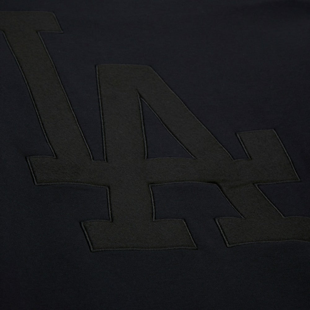 Black Los Angeles Dodgers Mitchell & Ness Phantom Fleece Crewneck Sweatshirt