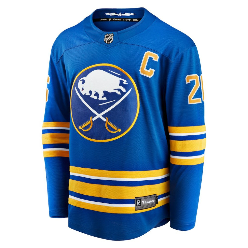NHL Rasmus Dahlin Buffalo Sabres Fanatics Home Captain Patch Breakaway Jersey
